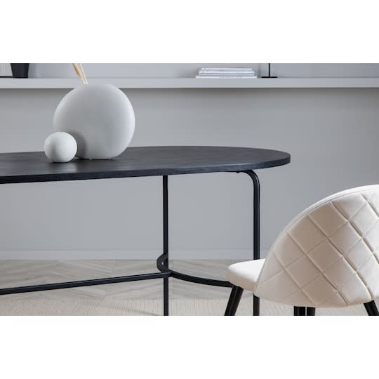 Nordic Home Juliette Matbord Oval Svart 200cm