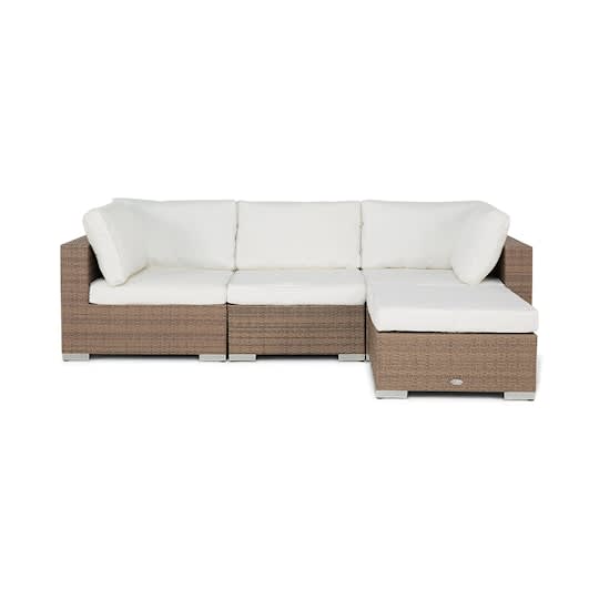 Nordic Outdoor Bora 4-sits Loungesoffa ink Divan Sand