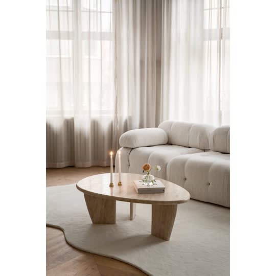 Sleepo Francis Couchtisch Travertin 120cm