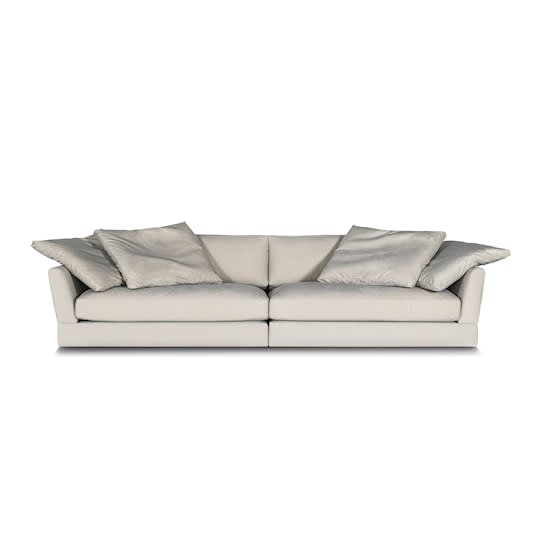 Sleepo Holly 4-Sitzer Sofa Samt Greige 296cm