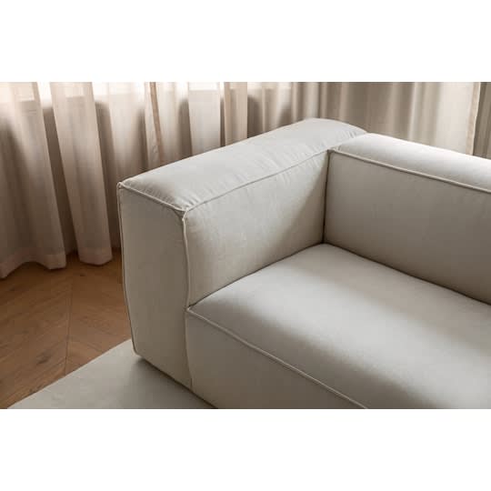 Sleepo Luca 3-Sitzer Sofa Creme 235cm