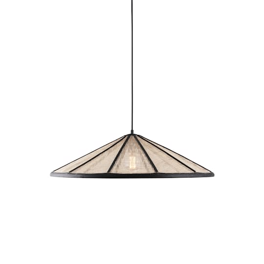 Globen Lighting Akira Taklampa Svart/Natur 70