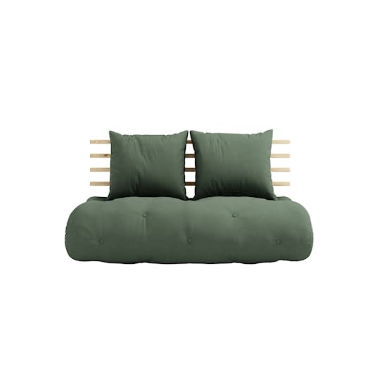 Karup Design Shin Sano Bäddsoffa Natur/Olive Green 140cm