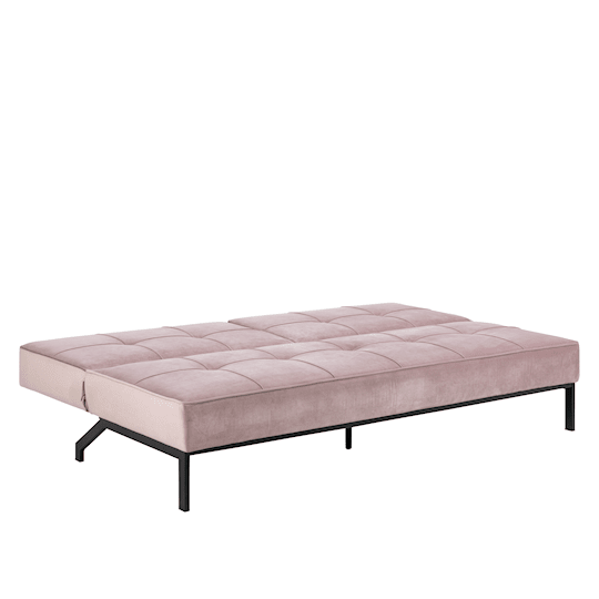 Nordic Home Sund Sovesofa Fløyel Rosa 198cm