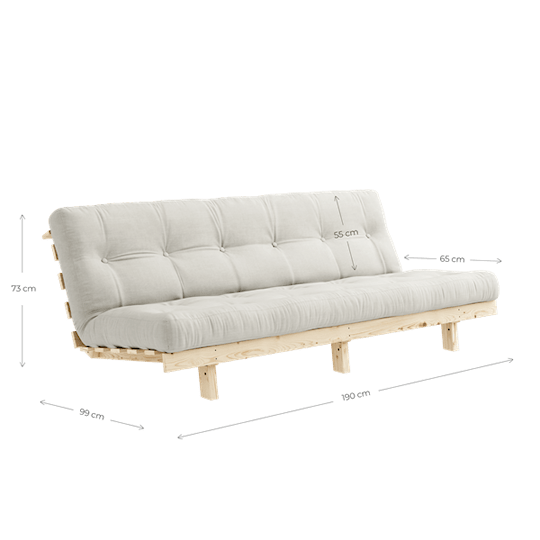 Karup Design Lean Schlafsofa Natur/Honig Manchester 190 cm