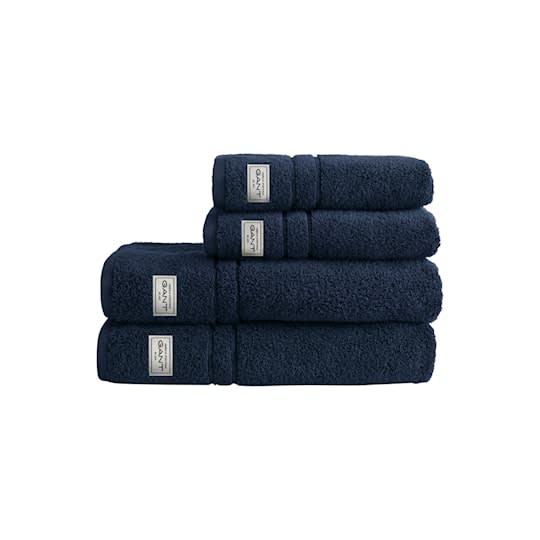 GANT Home Organic Premium Terry Handduk Marine 4-pack