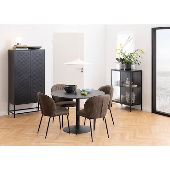 Nordic Home Neah Vitrineskap Black 98cm