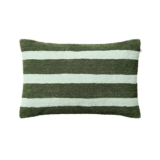 Chhatwal &amp; Jonsson Stripe Putetrekk Boucle Cactus Green/Aqua 40x60