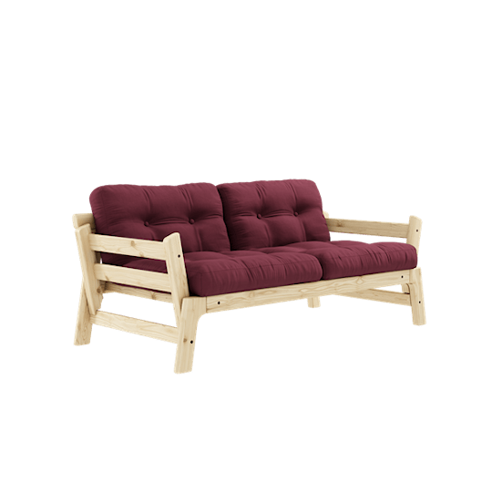 Karup Design Step Sovesofa Natur/Bordeaux 200 cm