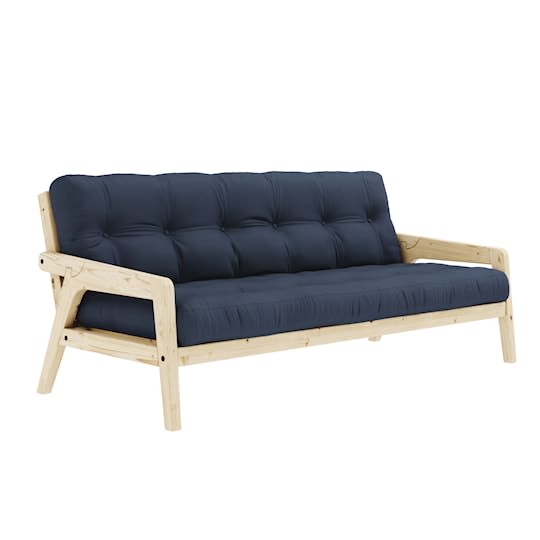 Karup Design Grab Sovesofa Natur/Marineblå 204cm