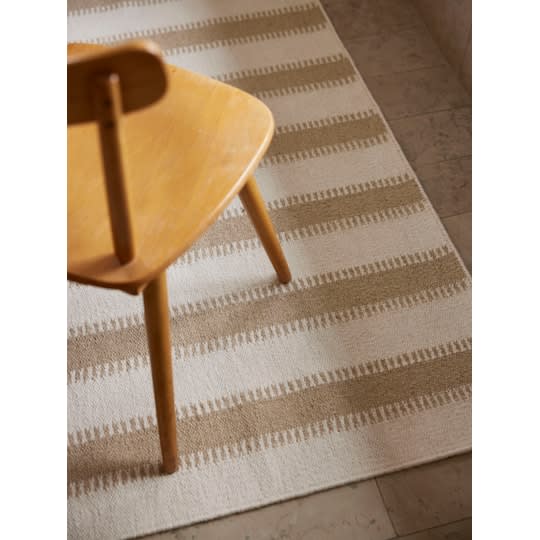 Classic Collection Stripes Ullteppe Off White/Natur 200x300