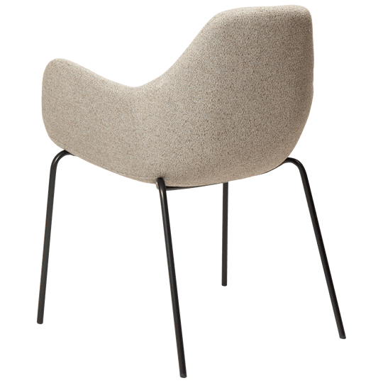 Dan Form Zimmer spisestol boucle beige/svart