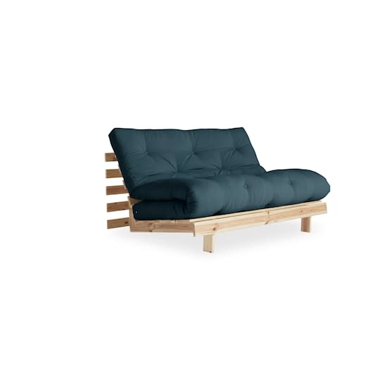 Karup Design Roots Bäddsoffa Natur/Petrole Blue 140cm