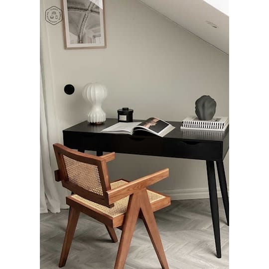 Nordic Home Molly Schreibtisch Schwarz 110cm