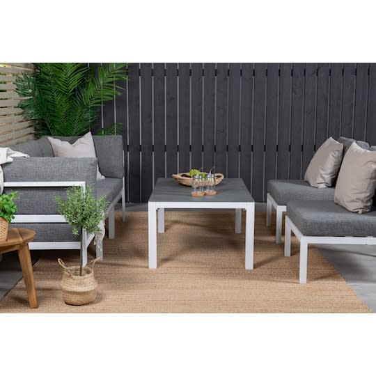 Nordic Outdoor Oliver Soffbord Vit 120cm