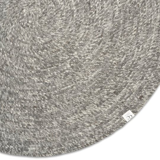 Classic Collection Merino Runder Wollteppich Grey Ø200cm