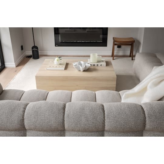 Sleepo Billie 3-Sitzer Sofa Beige Bouclé