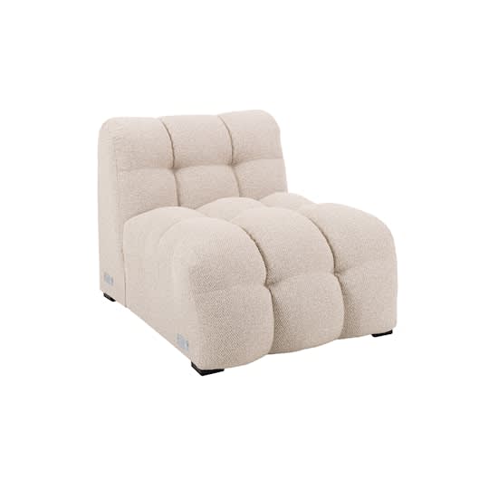 Sleepo Billie 1-Seters Sofa Modul Beige Bouclé 73cm