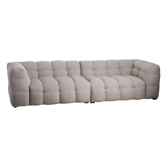 Sleepo Billie 4-Sitzer Sofa Beige Bouclé