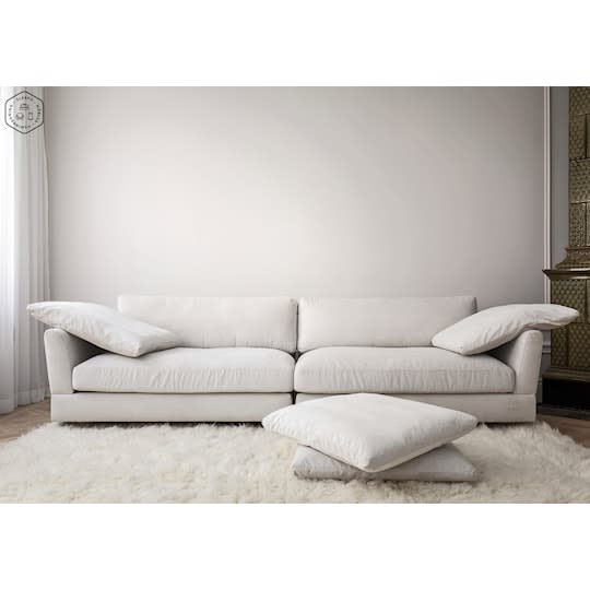 Sleepo Holly 4-Seters Sofa Greige 296cm