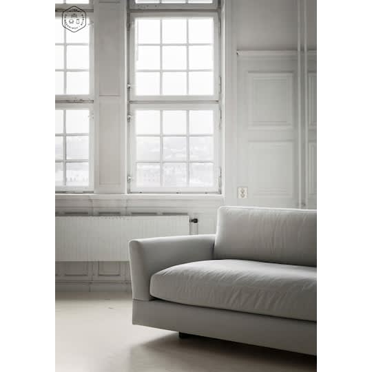 Sleepo Holly 4-Seters Sofa Fløyel Greige 296cm