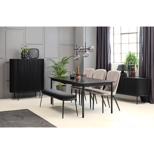 Sleepo Freja Skap Black Oak 125cm