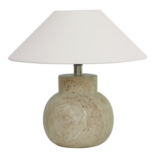 Watt &amp; Veke Pella Lampfot Travertine 23cm