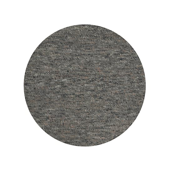 Linie Design Agner Runde Wollteppich Charcoal Ø240