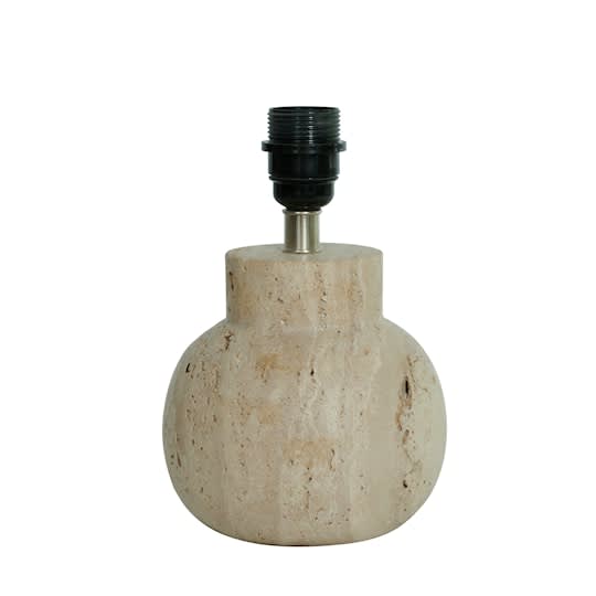 Watt &amp; Veke Pella Lampenfuß Travertine 23cm