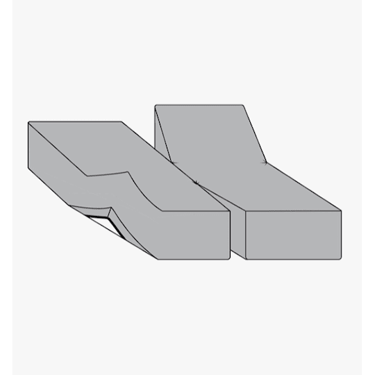 Høie Jersey Splitlakan Vit 180x210