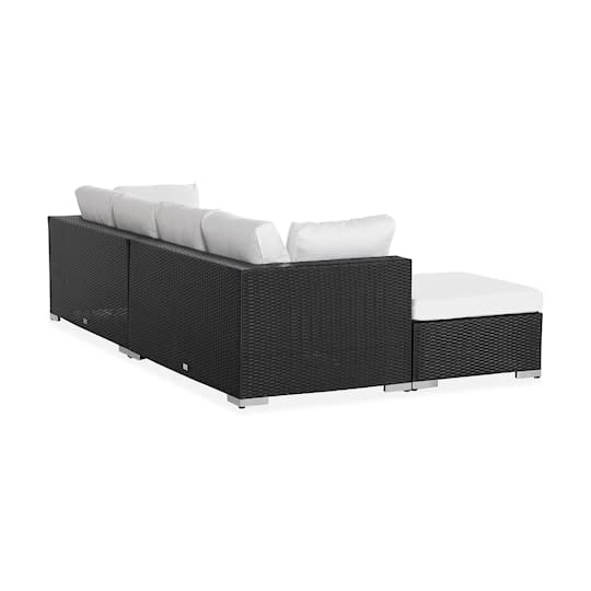 Nordic Outdoor Bora 6-seter Loungesofa Svart