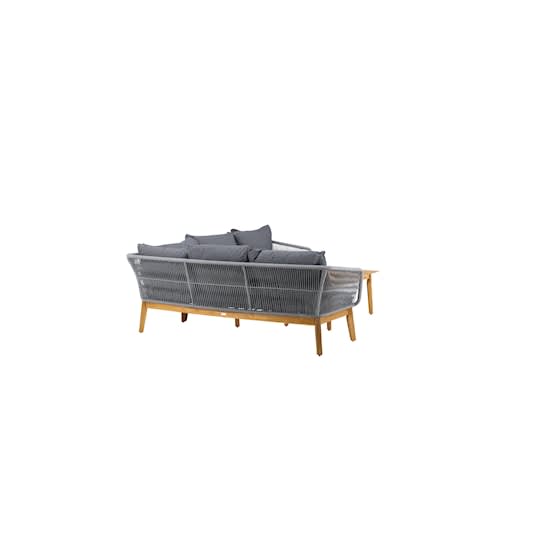 Nordic Outdoor Cia Loungesoffa inkl Bord Grey/Natur