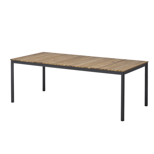 Cinas Parc Spisebord Teak/Antrasitt 197 x 88 cm