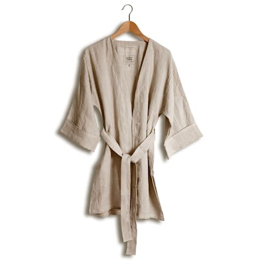 Lovely Linen Kimono Natural Beige L.