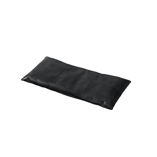 Cinas Sittsdyna Bank Leder Schwarz 73x35cm