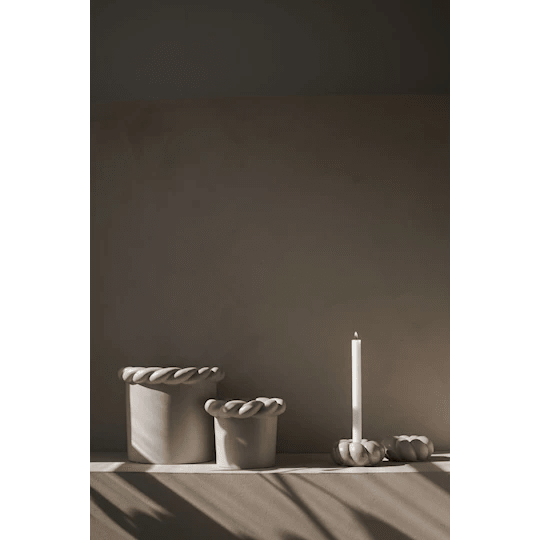 DBKD Twine Candle Kynttilänjalka Beige