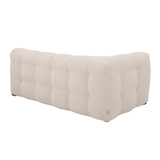 Sleepo Billie 2-Sitzer Sofa Modul Links Armlehne Beige Bouclé 174cm