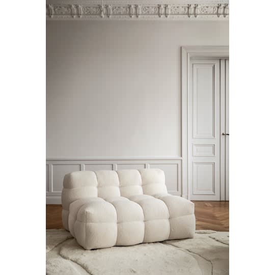 Sleepo Billie Loungestol Creme Teddy 120cm