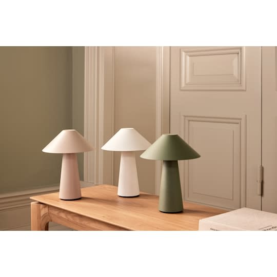 Globen Lighting Cannes Portabel Bordslampa Vit 26cm