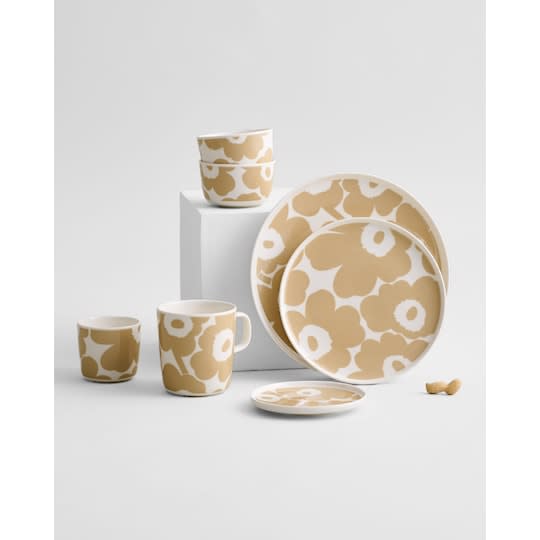 Marimekko Oiva Unikko Mugge Hvit / Beige