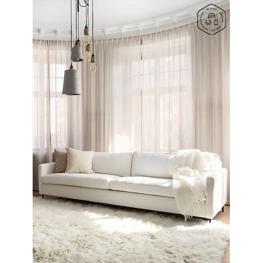 Sleepo Åre 4-Sitzer Sofa Weiß 257cm