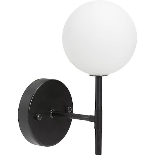 PR Home Sigma S Vägglampa Svart Opal 25cm