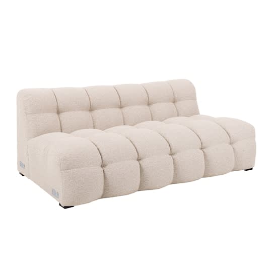 Sleepo Billie 3-Sitzer Sofa Modul Beige Bouclé 168cm