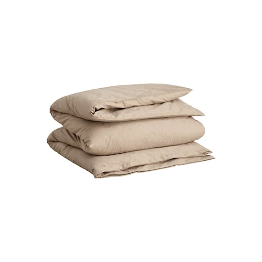 GANT Home Jacquard Paisley Påslakan Cold Beige Enkel