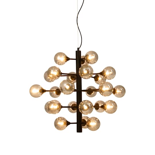 Nordic Home Estrid Taklampa 24 Svart/Rök