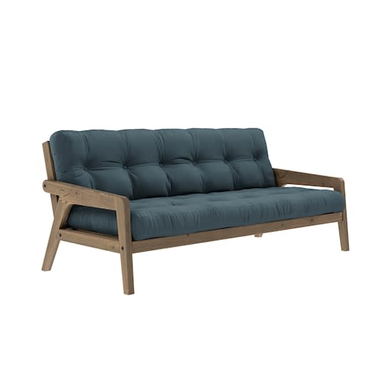 Karup Design Grab Bäddsoffa Brun/Petrol Blue 204cm