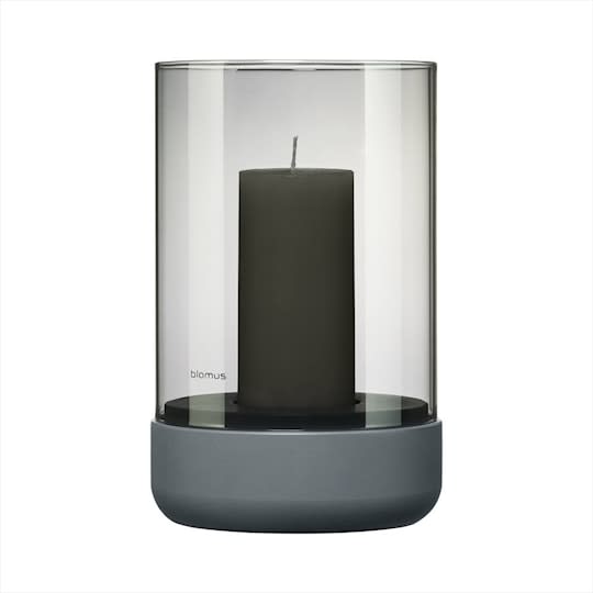 Blomus Calma Lysykt Steel Grey/Smoke M