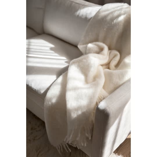 Stackelbergs Mohair Pledd bright White