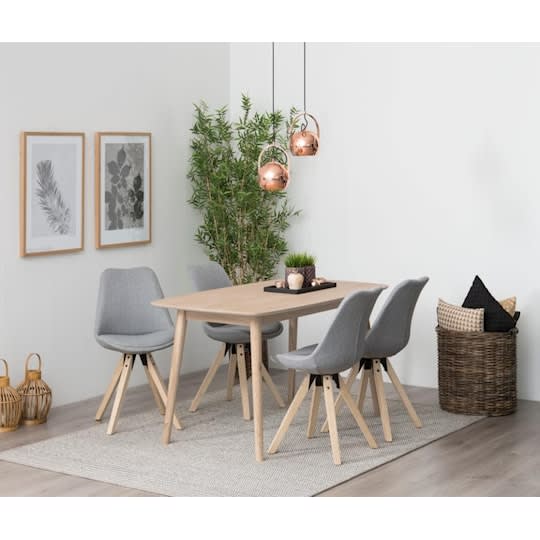 Nordic Home Nicki Matbord Vitpigmenterad Ek 150cm