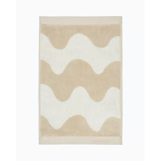 Marimekko Lokki Käsipyyhe Beige/Valkoinen 30 x 50